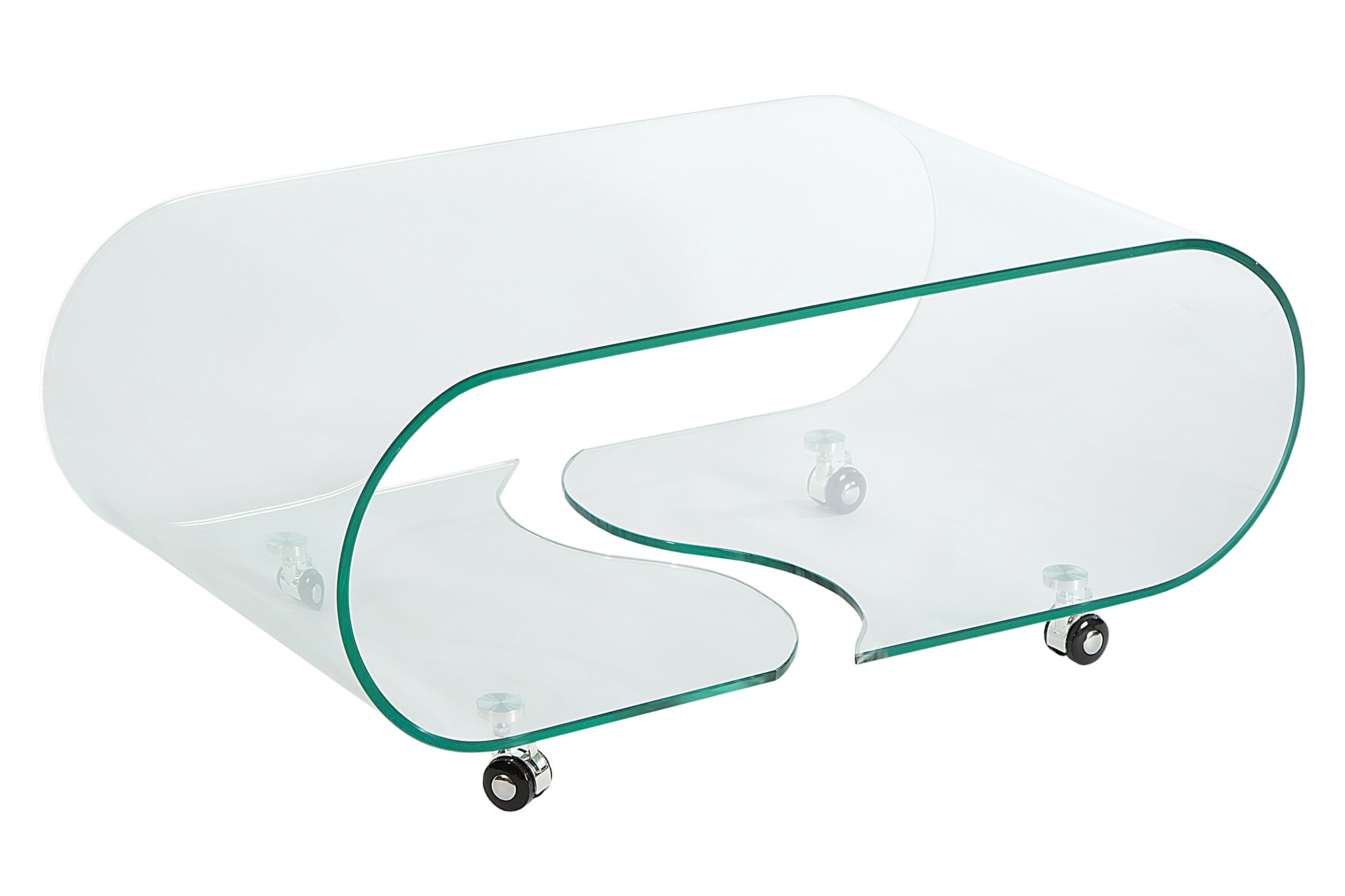 Coffee Table Quartz 90cm Glass