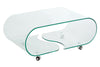 Coffee Table Quartz 90cm Glass