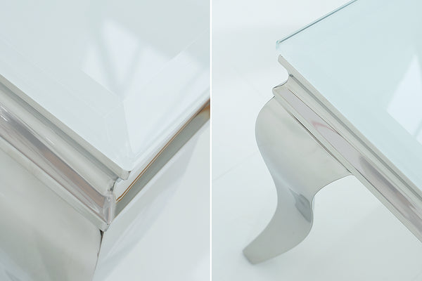 Coffee Table Belvedere 100cm White Opal Glass