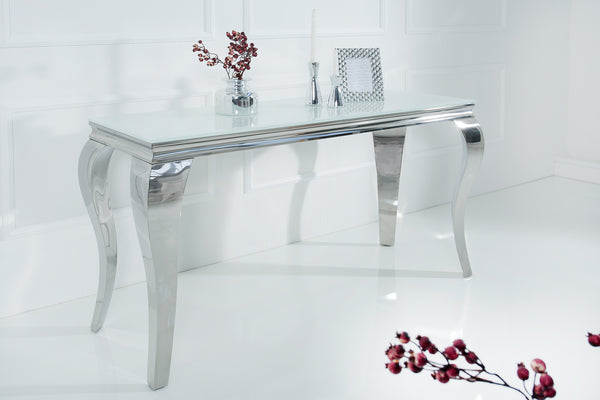 Console Table Belvedere 140cm White Silver