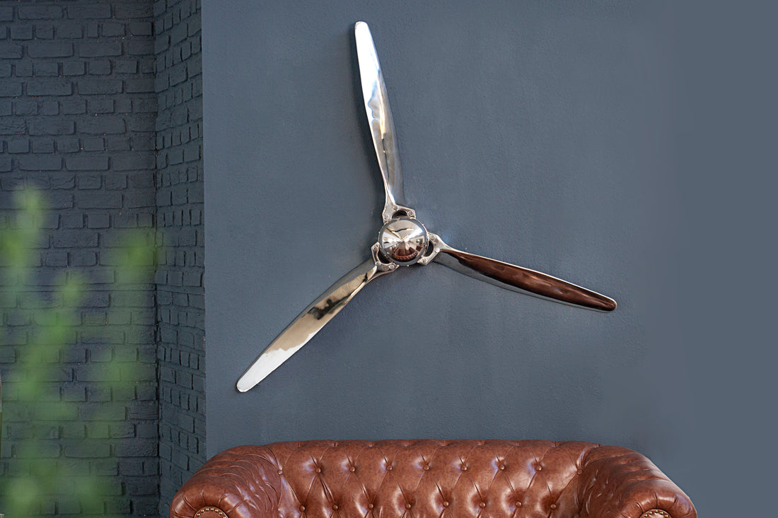 Decorative Propeller Screw III 60cm Silver