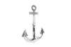 Wall Decoration Anchor 90cm Silver