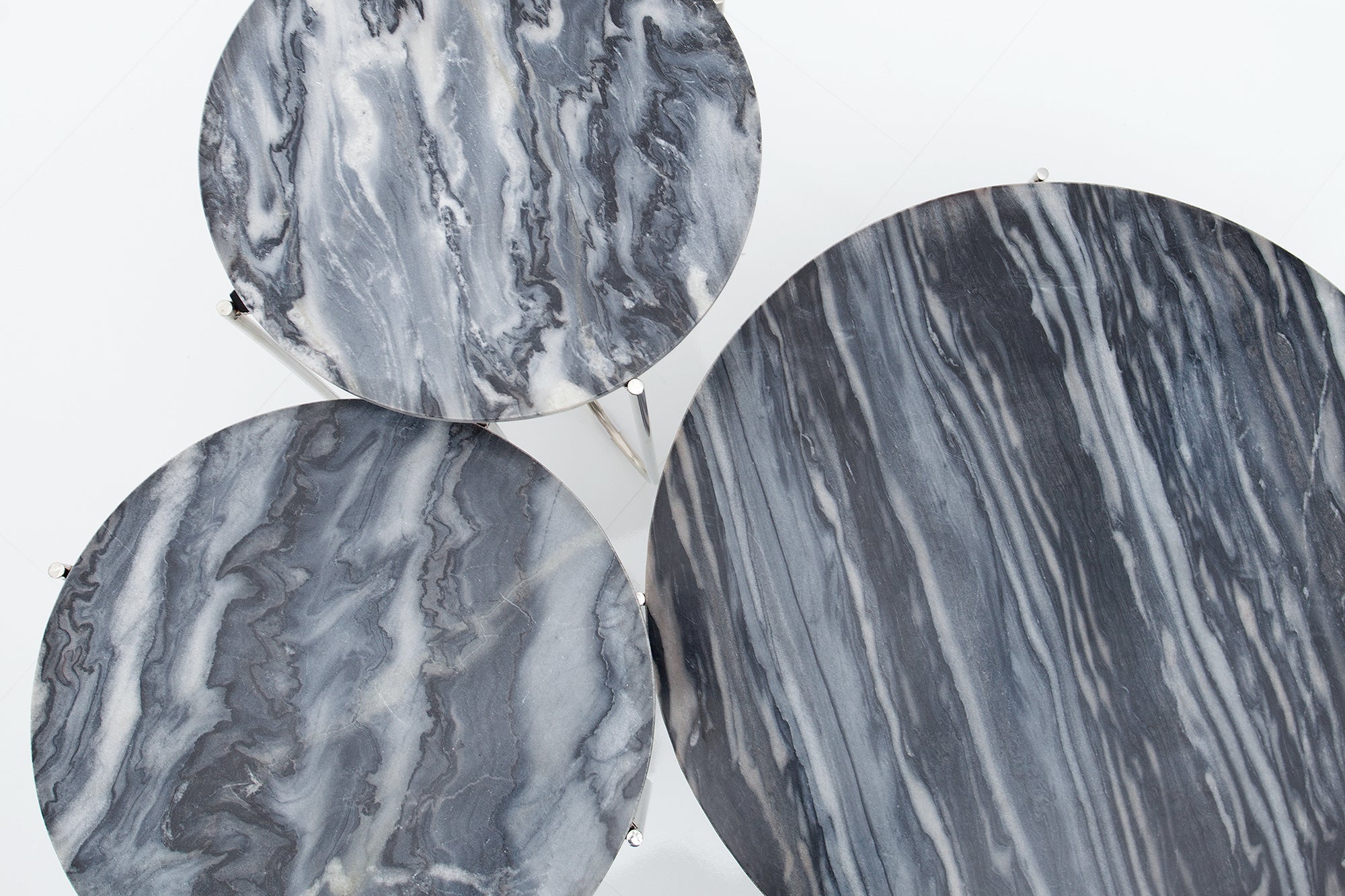 Round Coffee Table Talisman 62cm Marble Grey