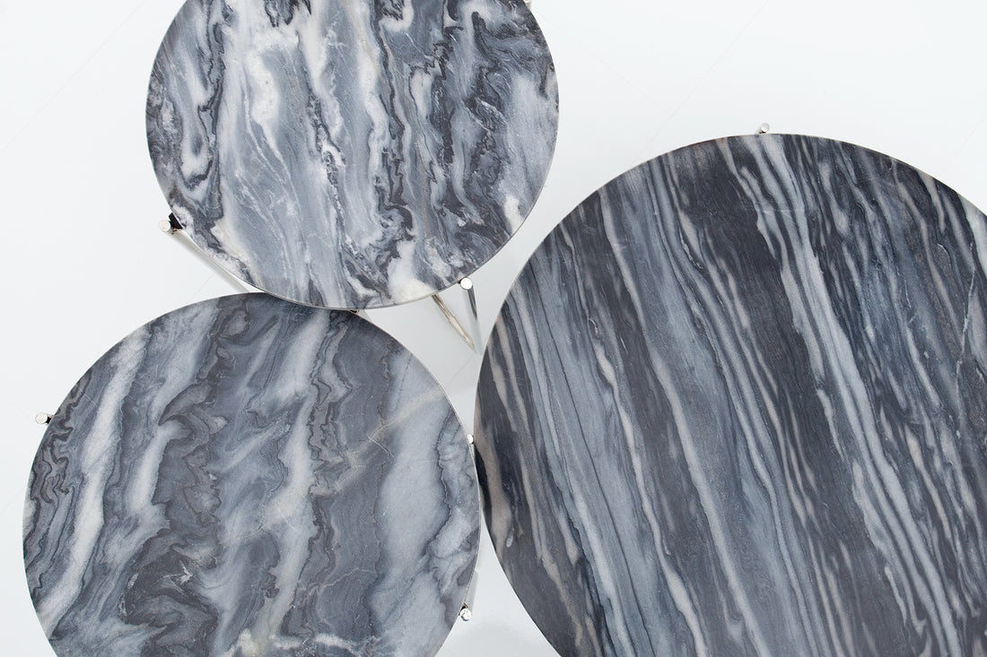 Round Coffee Table Talisman 62cm Marble Grey