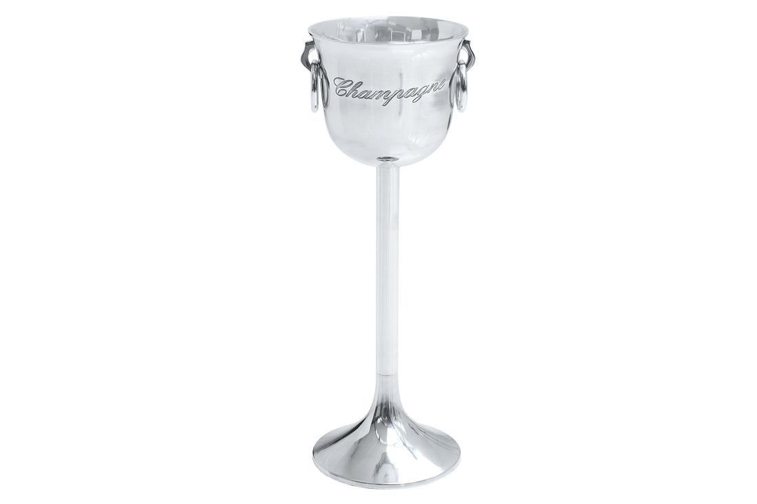 Champagne Cooler 75cm Metal Chrome