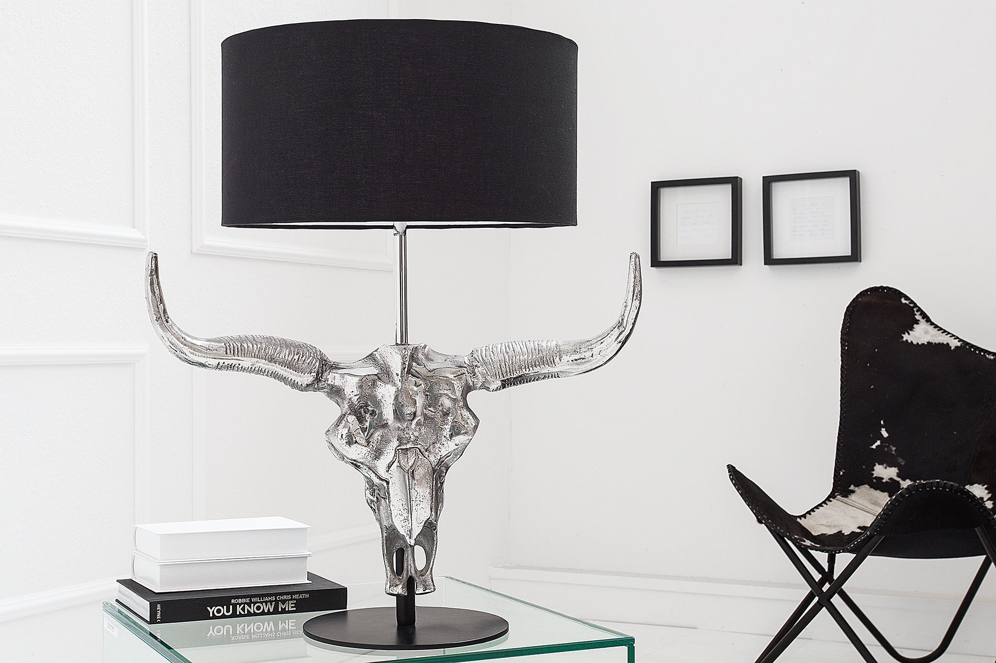 Table Lamp El Toro 68cm Metal Black