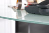Corner Desk Big Deal Safety Glass Chrome