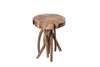 Side Table Root 45cm Teak Wood Brown