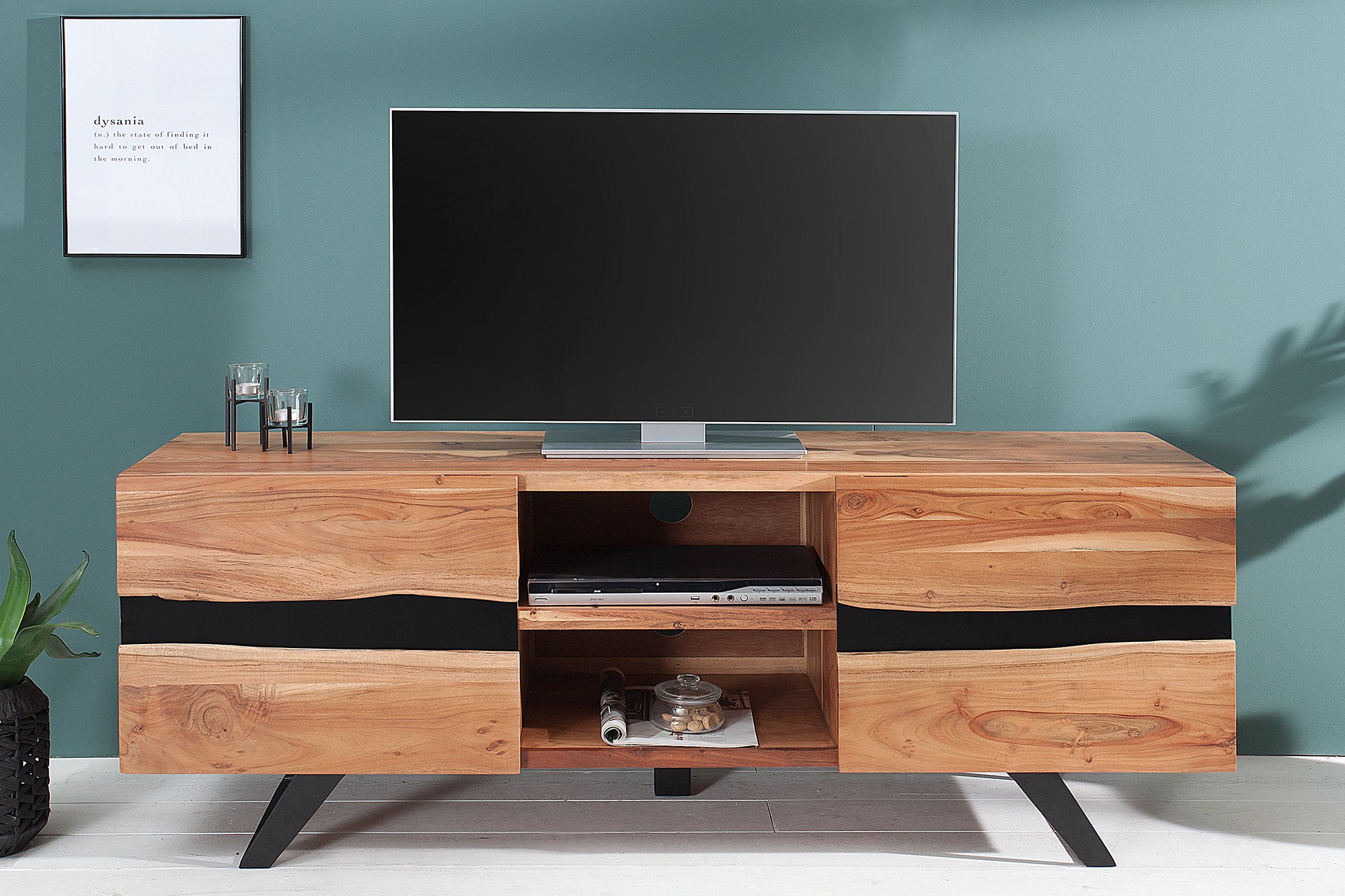 TV Stand Rio Grande 160cm Acacia Wood Natural