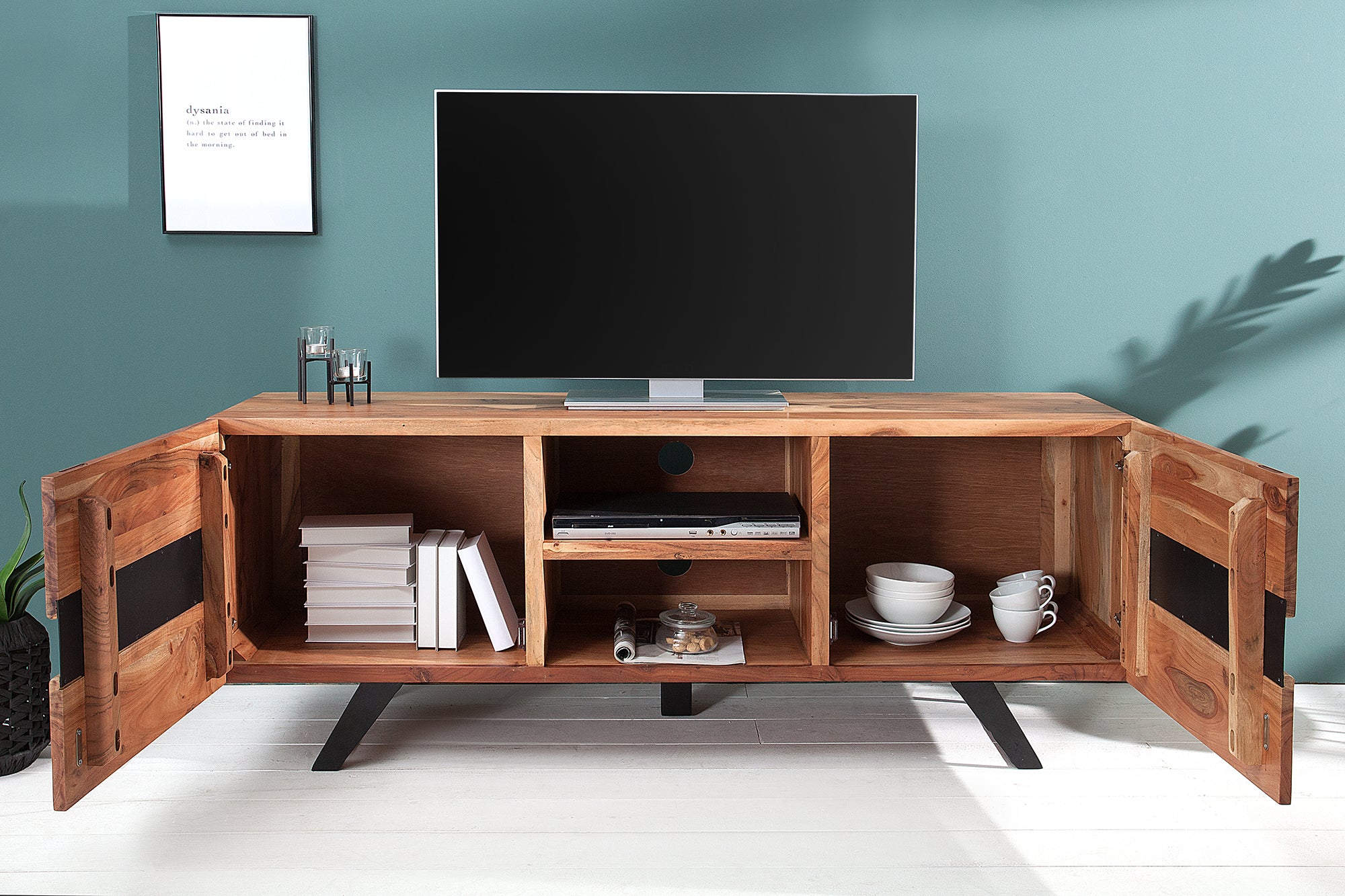 TV Stand Rio Grande 160cm Acacia Wood Natural