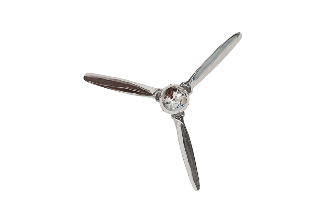 Decorative Propeller Screw III 90cm Metal Silver