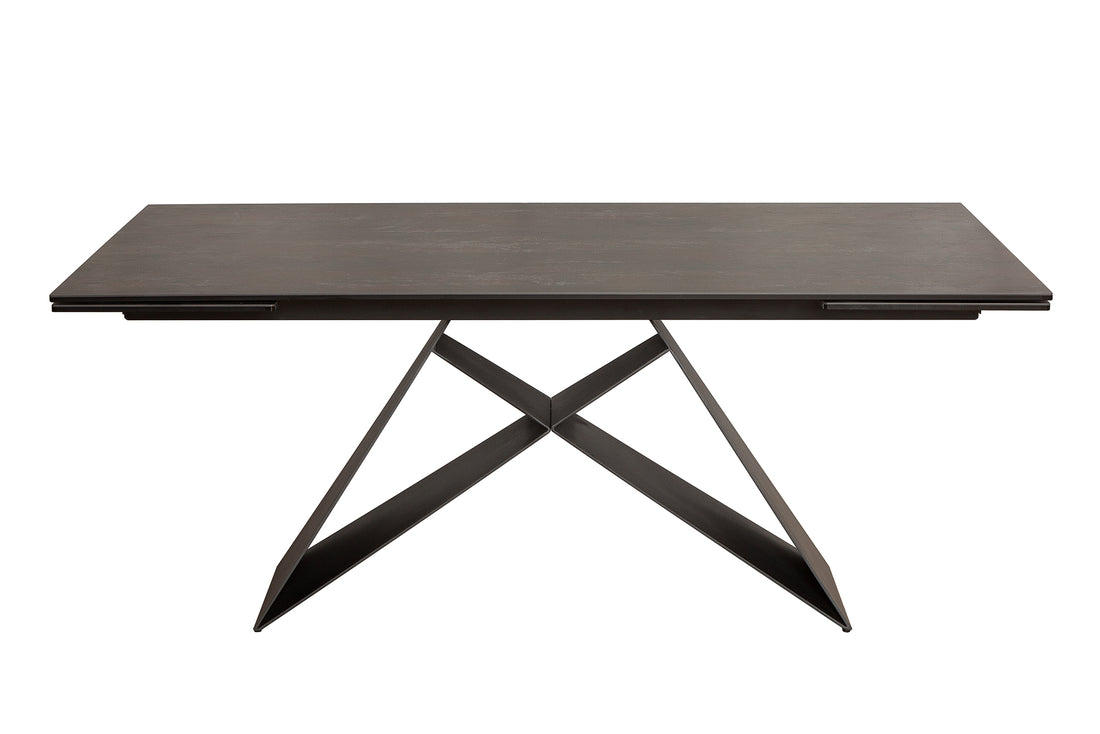 Extendable Dining Table Mercury 180-220-260cm Ceramic Lava Look