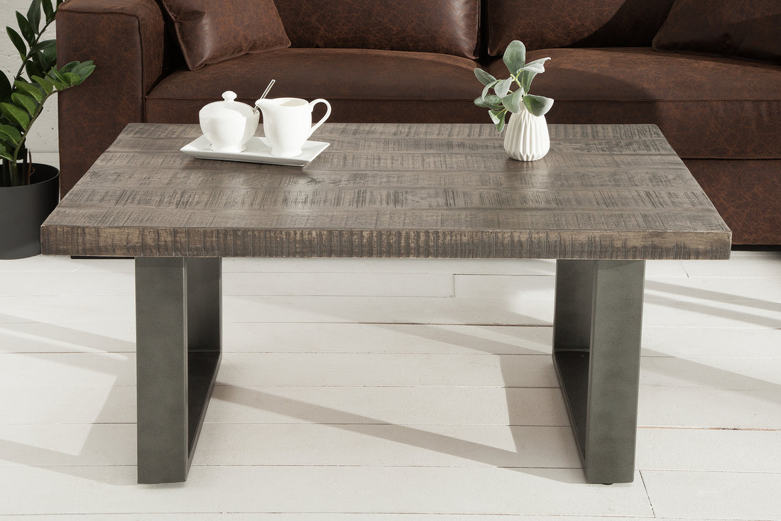 Coffee Table Blacksmith 100cm Mango Wood Grey