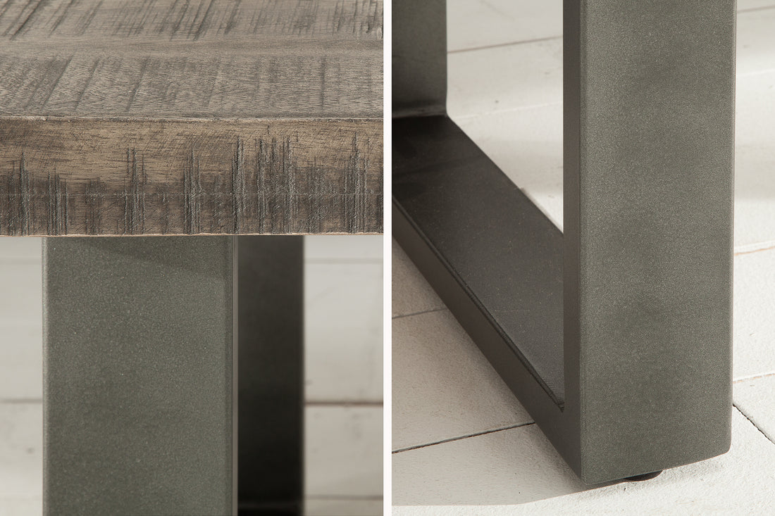 Coffee Table Blacksmith 100cm Mango Wood Grey