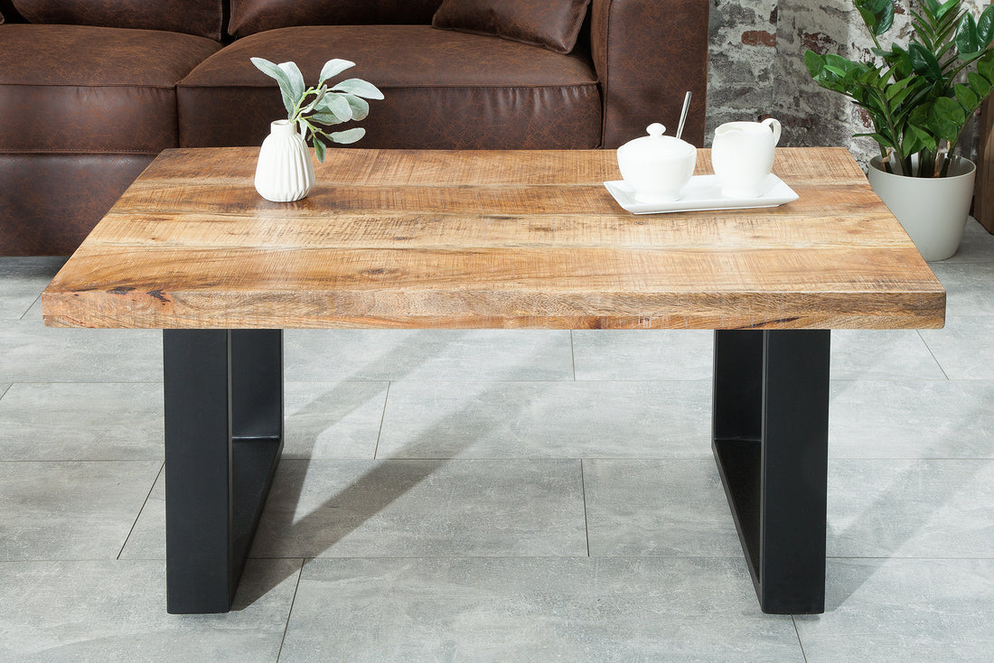 Coffee Table Blacksmith 100cm Mango Wood Natural