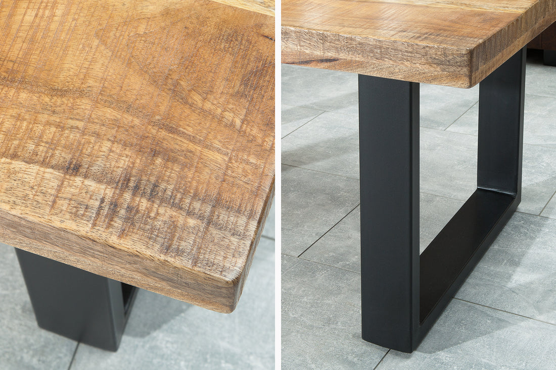 Coffee Table Blacksmith 100cm Mango Wood Natural