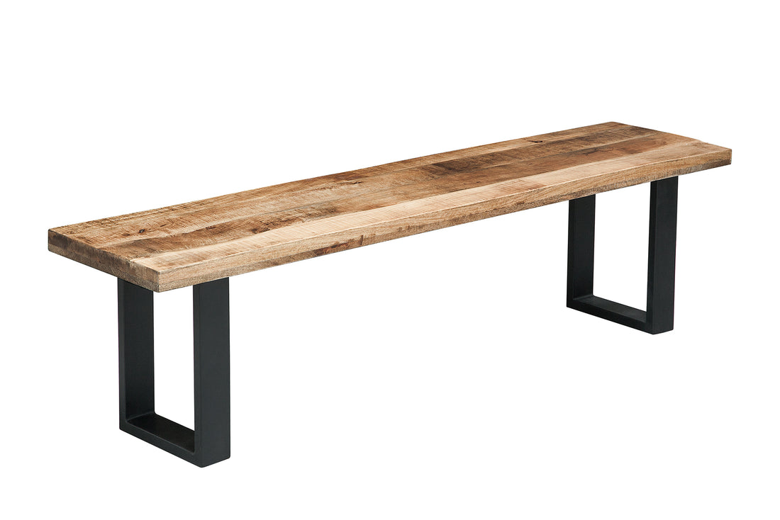 Bench Blacksmith 170cm Mango Wood Natural