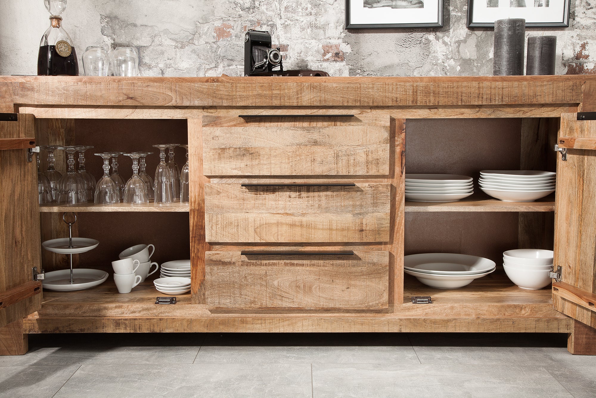 Sideboard Blacksmith 174cm Mango Wood Natural