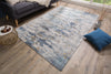 Rug Abstract 240x160cm Cotton Blue