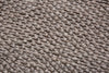Hand-woven Rug Loop 240x160cm Wool Anthracite Brown