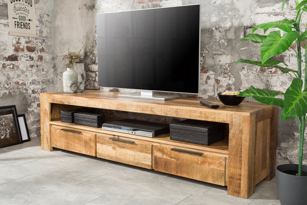 TV Stand Blacksmith 170cm Mango Wood Natural