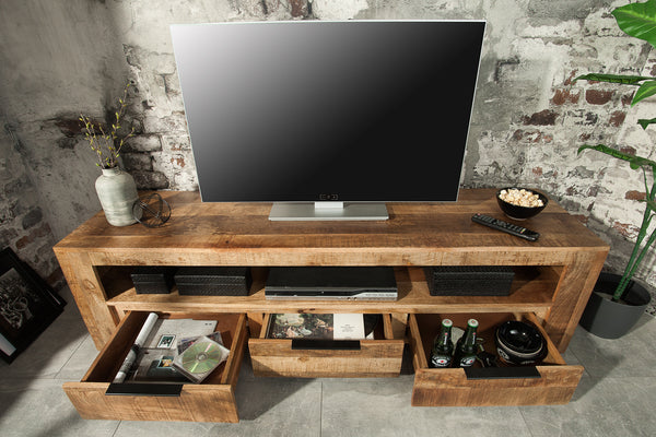 TV Stand Blacksmith 170cm Mango Wood Natural