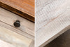 Side Table La Fleur 51cm Mahogany Wood White