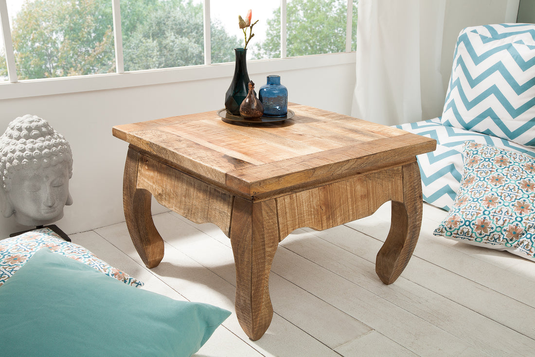Coffee Table Opium Antique 60cm Mango Wood Natural
