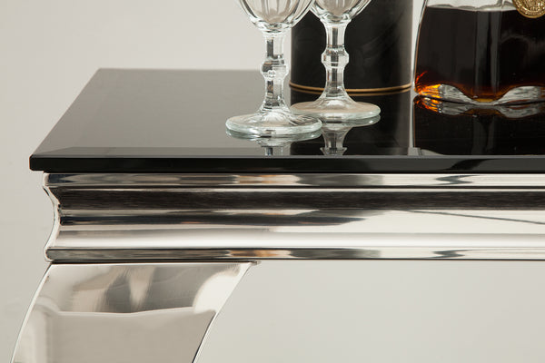 Console Table Belvedere 140cm Black Silver