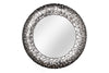Mirror Stone Mosaic 82cm Metal Silver