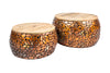 Coffee Table Stone Mosaic Set of 2 Copper