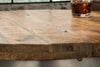 Coffee Table Drump Storage 68cm Mango Wood Natural