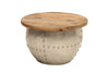 Coffee Table Drump Storage 68cm Mango Wood Natural