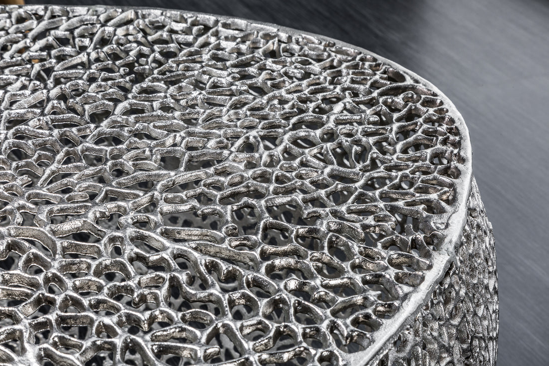 Coffee Table Ambrosia 122cm Metal Silver