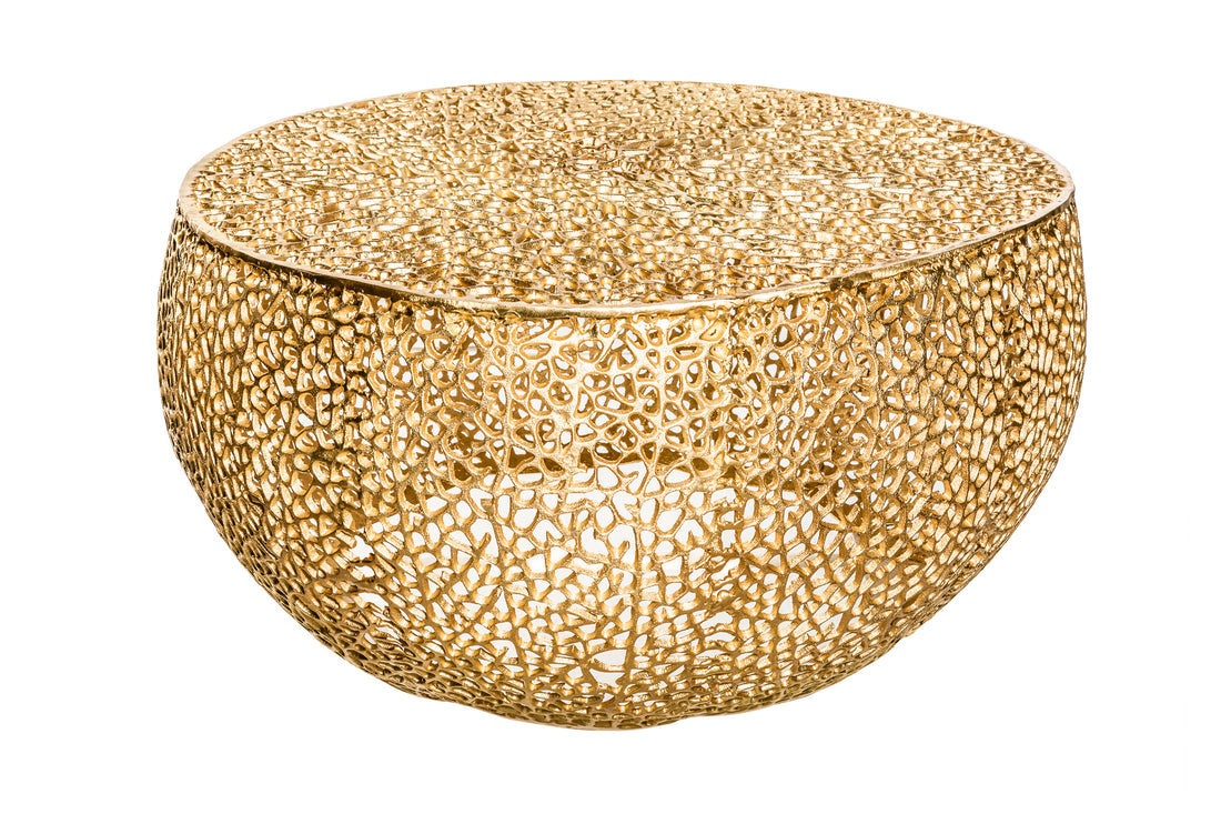 Round Coffee Table Ambrosia 80cm Metal Gold
