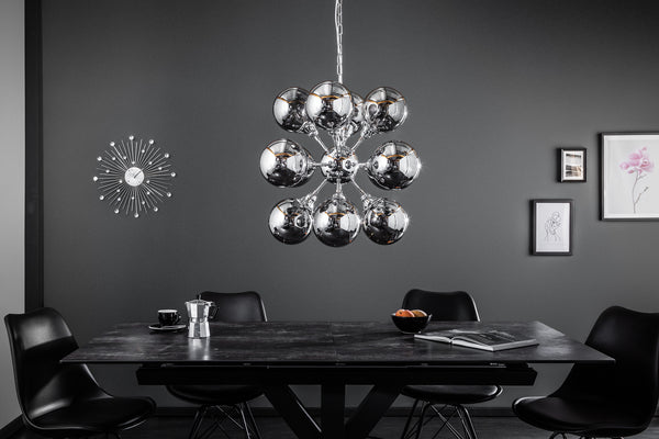 Hanging Lamp Galaxy 72cm Metal Silver