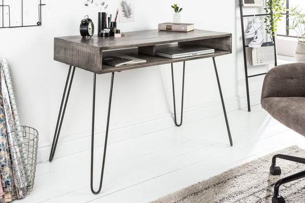 Desk Scorpion 100cm Mango Wood Grey