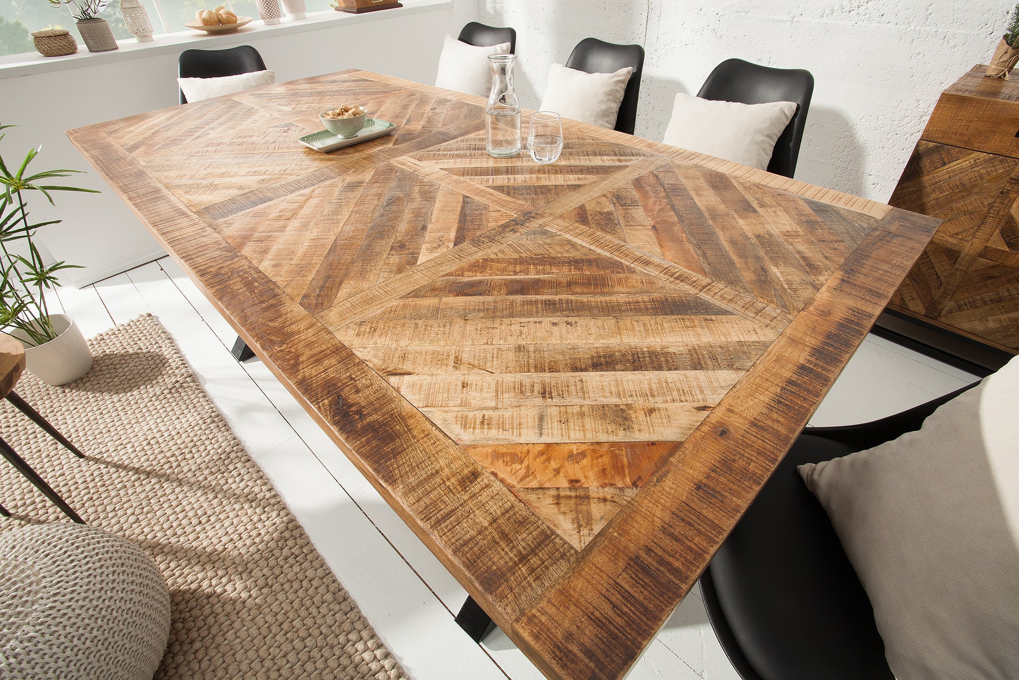 Dining Table Eon 160cm Mango Wood Natural