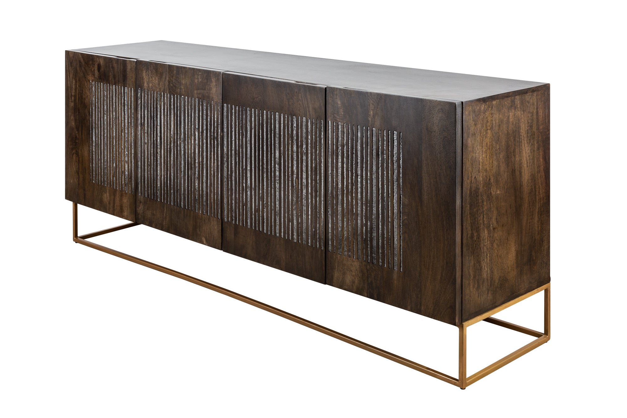 Sideboard Obsidian 177cm Mango Wood Brown Agate