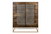 Cabinet Obsidian 121cm Mango Wood Brown & Agate