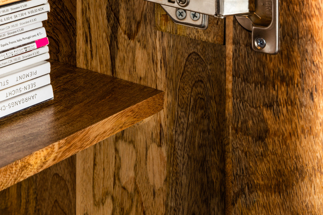 Sideboard Fossil 177cm Mango Wood Black