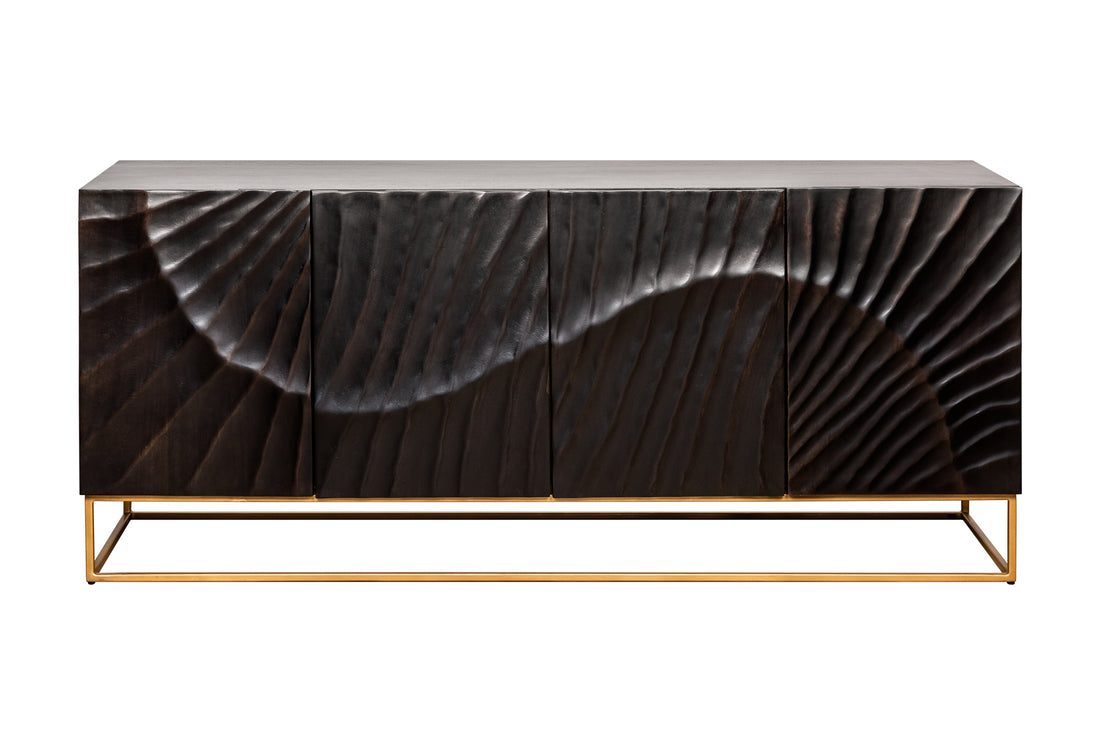 Sideboard Fossil 177cm Mango Wood Black
