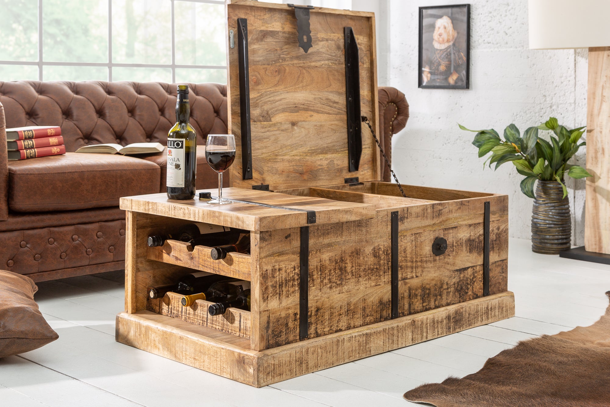 Coffee Table Connoisseur 100cm Mango Wood Natural