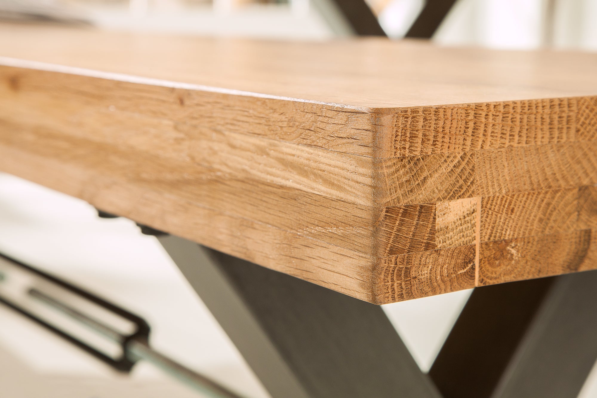 Bench Viking 180cm Wild Oak Wood Natural