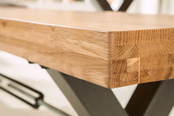 Bench Viking 180cm Wild Oak Wood Natural