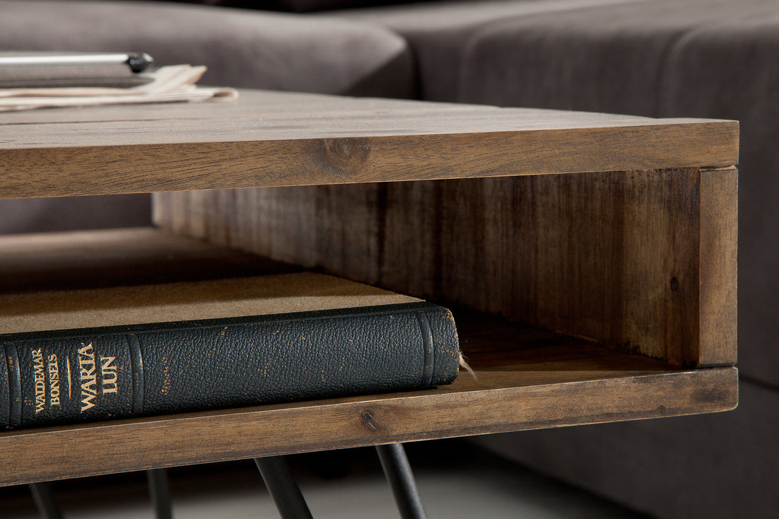 Coffee Table Scorpion 110cm Acacia Wood Grey