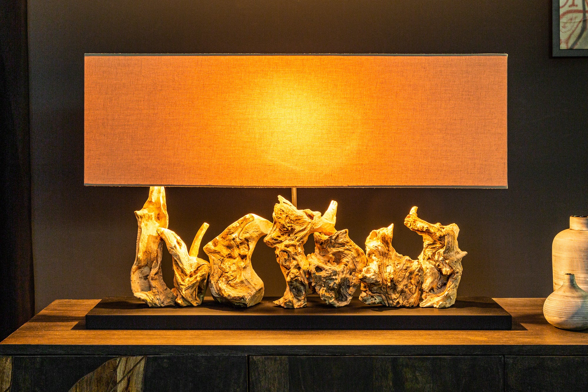Table Lamp Pure Unique 80cm Beige Driftwood
