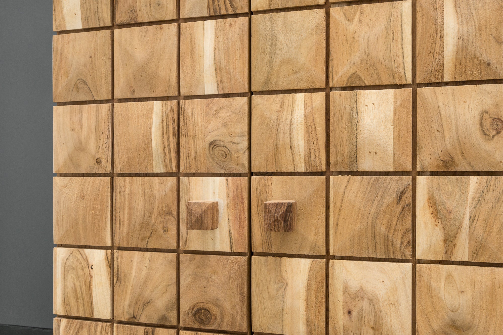 Bar Cabinet Mosaico 130cm Acacia Wood Natural