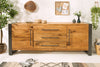 Sideboard Viking 200cm Wild Oak Wood Natural