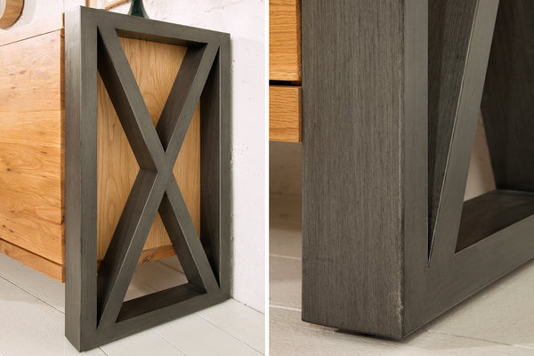 Sideboard Viking 200cm Wild Oak Wood Natural